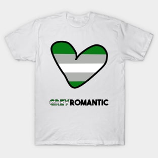 LGBTQ+ Grayromantic Heart- Love T-Shirt